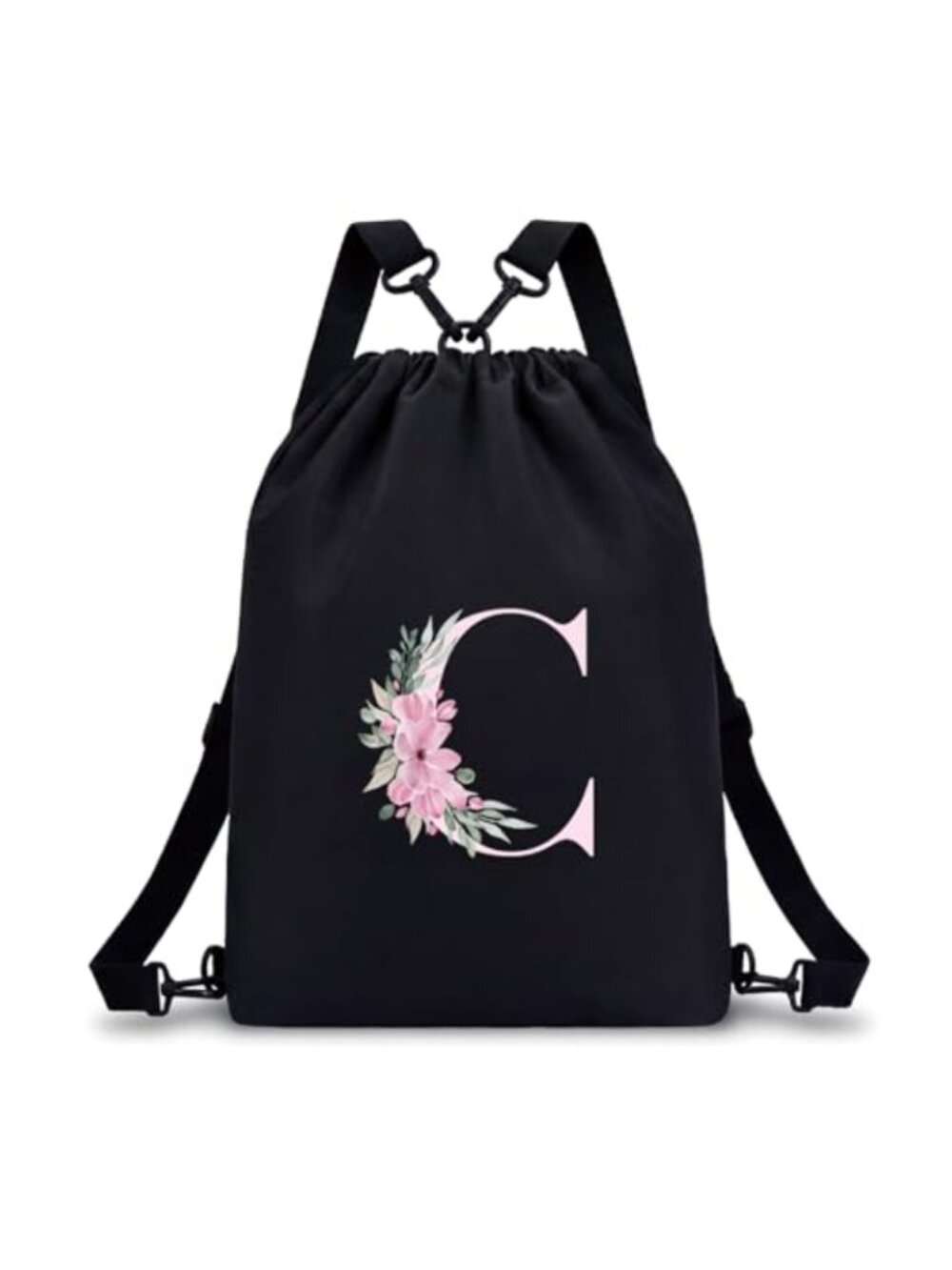 Drawstring Backpack Water-Resistant Nylon 4-in-1 Gym Bag